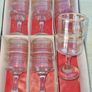 The set features six vintage vodka or liqueur glasses. Image 4