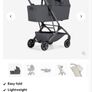 Joolz Aer 2 Stroller and Bassinet - Stone Grey Image 5