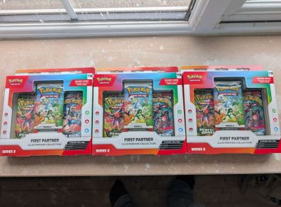 Pokemon First Partner Illustration Collection Series 2, Three Sets