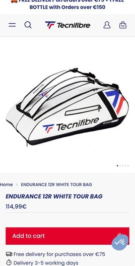 Tecnifibre Tennis Bag Brand New With Tags