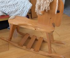 Wooden rocking horse