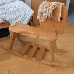 Wooden rocking horse