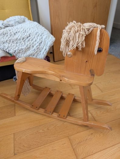 Wooden rocking horse