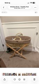 Little green sheep Moses basket