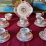 Rare And Vintage 21 Piece Royal Albert Lady Carlyle Bone China Tea Set For 6 Person Setting Made In England Image 3