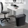 8 Sheet Strip Cut Paper Shredder, A4 Paper, Credit Card and CD/DVD Shredder for Home Use With 13L Wastebasket, Black (FREE POSTAGE) Image 3