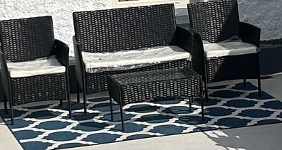 Rattan garden furniture set