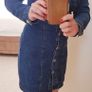 Denim Mini Dress - Size 6 Image 10
