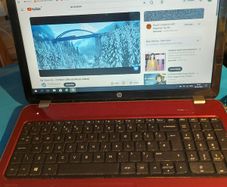 HP Pavillion 15.6 inch Laptop, Red, 4GB Ram, 128GB SSD, AMD A4-5000 APU with Radeon(TM) HD Graphics 1.5Ghz, Windows 10, Microsoft Edge, Chrome and VLC