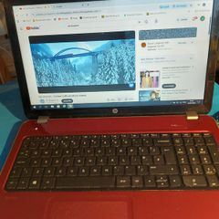 HP Pavillion 15.6 inch Laptop, Red, 4GB Ram, 128GB SSD, AMD A4-5000 APU with Radeon(TM) HD Graphics 1.5Ghz, Windows 10, Microsoft Edge, Chrome and VLC