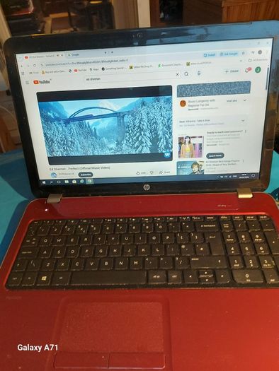 HP Pavillion 15.6 inch Laptop, Red, 4GB Ram, 128GB SSD, AMD A4-5000 APU with Radeon(TM) HD Graphics 1.5Ghz, Windows 10, Microsoft Edge, Chrome and VLC