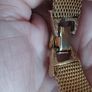 Vintage gold plated metal mesh bracelet. Image 3