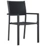 Garden Chairs 4 pcs Black Plastic Rattan Look Image 9