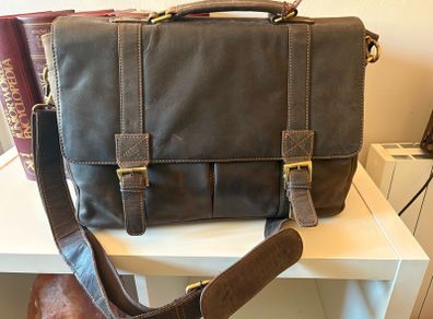 Leather Laptop Breifcase Bag