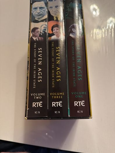 Seven Ages- The History of the Irish State. Original Series.  on 3 VHS Tapes. RTE.