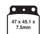 Yamaha Blaster Rear Pads 03-06  Honda Trx Front Pads 06-14
