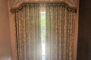Grey Pelmet and Curtains