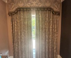 Grey Pelmet and Curtains