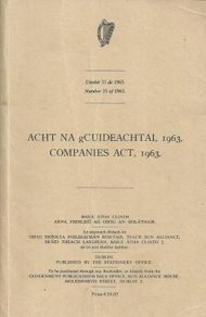 Companies Act 1963 Hardcover