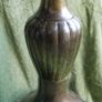 Antique Heavy Large Oil Lamp Holder, Candle Holder made of Brass Image 5