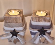 Rustic Style Decorative Candle Holders