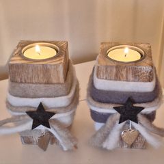 Rustic Style Decorative Candle Holders