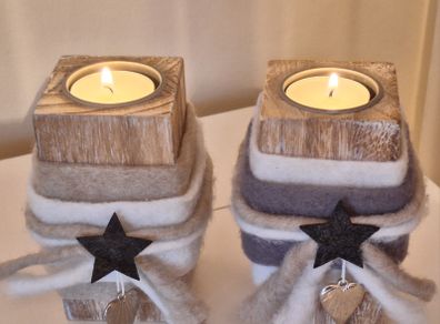 Rustic Style Decorative Candle Holders