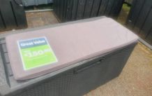 outdoor seat/storage