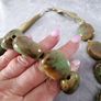 Vintage Chunky Stone Necklace & Bracelet Set Image 8