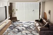 Living Room Rugs Large - 200x300 cm Upgraded 10mm Thick Sponge Soft Low Pile Non Slip Modern Area Rugs for Bedroom Dining Room Lounge, Abstract Non-Shedding Stain Resistant Floor Carpet