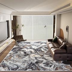 Living Room Rugs Large - 200x300 cm Upgraded 10mm Thick Sponge Soft Low Pile Non Slip Modern Area Rugs for Bedroom Dining Room Lounge, Abstract Non-Shedding Stain Resistant Floor Carpet