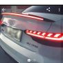 audi A4 B9 ABS plastic color rear spoiler wing trunk lip boot cover car styling with led light Image 3