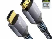 HDMI 2.1 Cable 2m(6Ft) Certified,Stouchi 10K 8K Ultra HD 48Gbps High Speed 10K 8K120 4K120 144Hz RTX 3080 eARC HDR10 4:4:4 HDCP 2.2&2.3 Dolby Compatible with Roku TV/PS5/Xbox Series X/Samsung/Sony/LG