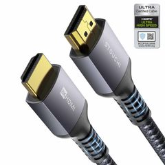HDMI 2.1 Cable 2m(6Ft) Certified,Stouchi 10K 8K Ultra HD 48Gbps High Speed 10K 8K120 4K120 144Hz RTX 3080 eARC HDR10 4:4:4 HDCP 2.2&2.3 Dolby Compatible with Roku TV/PS5/Xbox Series X/Samsung/Sony/LG