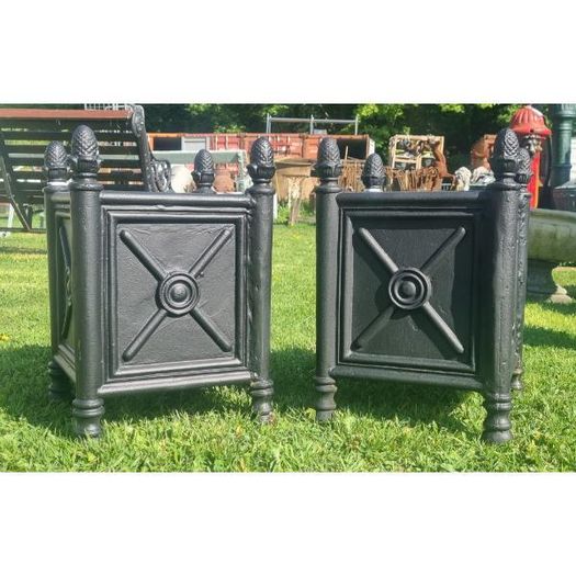 Cast Iron Box Planters CH-R-1337B