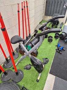 opti foldable exercise bike