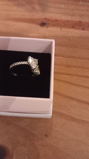 pandora sterling  silver hearts ring for sale
