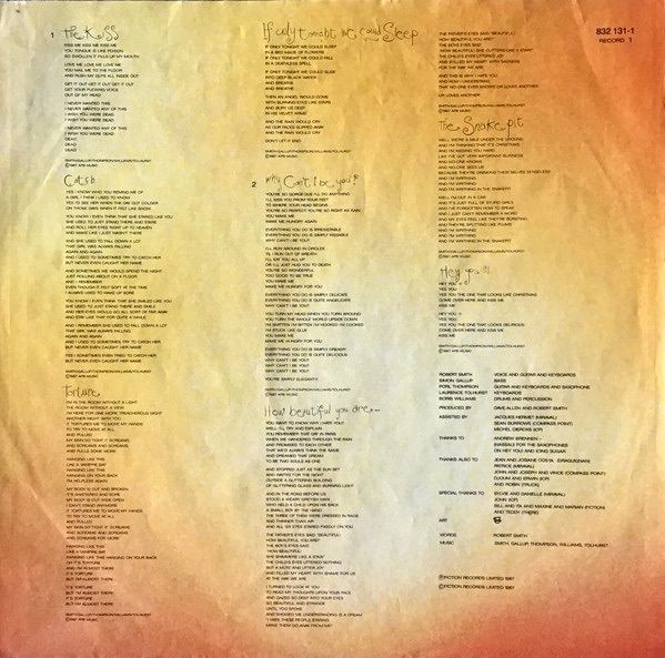 The Cure | Kiss Me Kiss Me Kiss Me    {Vinyl}