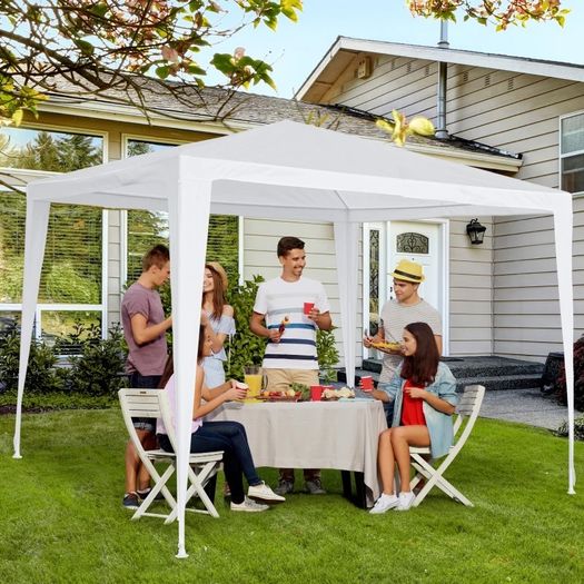 Garden Pop-up Gazebo Marquee, 2.7x2.7m-White (FREE POSTAGE)