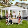 Garden Pop-up Gazebo Marquee, 2.7x2.7m-White (FREE POSTAGE) Image 2