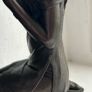 Vintage Lady Brushing Hair Genesis Bronze Figure Image 4