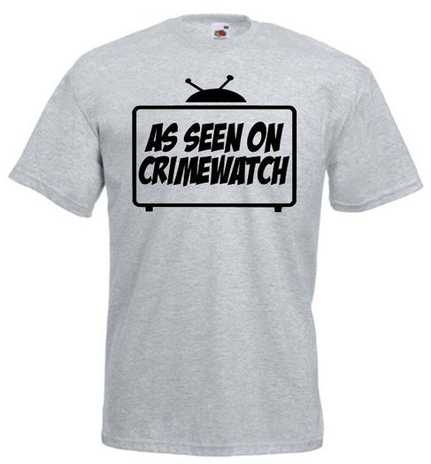 As Seen On Crimewatch T-Shirt tee top shirt