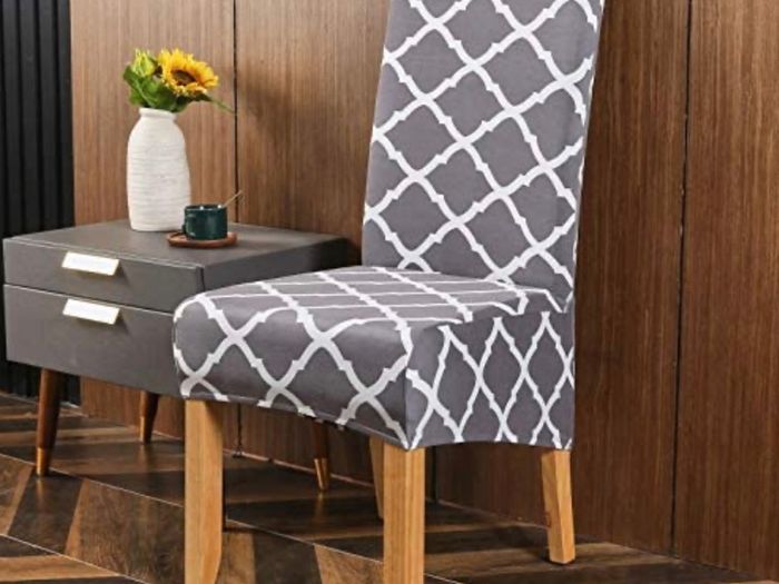 Grey and white large chair covers 10 euro each