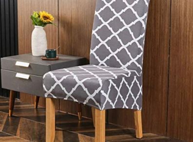 Grey and white large chair covers 10 euro each
