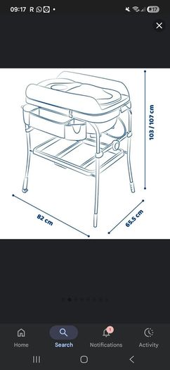Chicco Cuddle & Bubble Comfort Baby Bath and Changing Table
