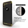 Stylish Back Cover Case for iPhone XS MAX Hybrid Black and Gold Saver Image 3