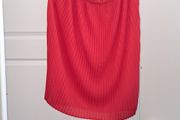 Red Pleated Skirt vv