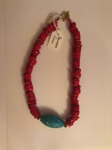 Bamboo, Coral necklace