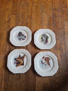 vintage dog plates