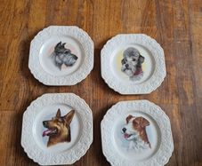 vintage dog plates